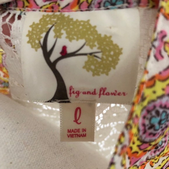 Anthropologie Fig & Flower sleeveless top large - Picture 7 of 8